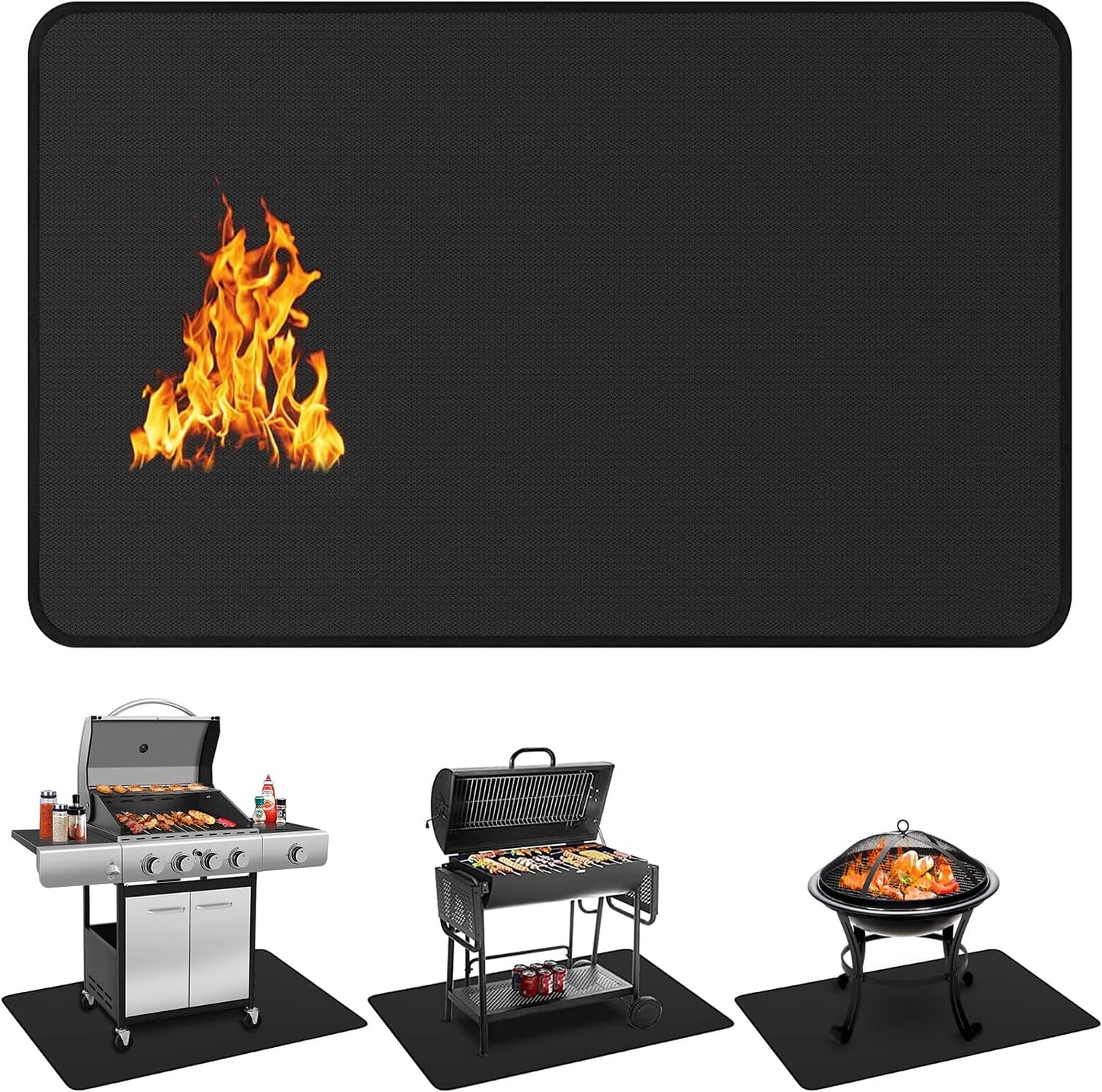 75 x 40 inch Under Grill Mats for Outdoor Grill Protection
