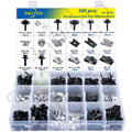 Body Bolt & U-Nut Kit 240pcs for GM Ford Chrysler - Versatile Repair
