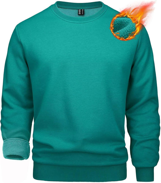 MAGCOMSEN Men's Crewneck Sweatshirt for Casual Warmth