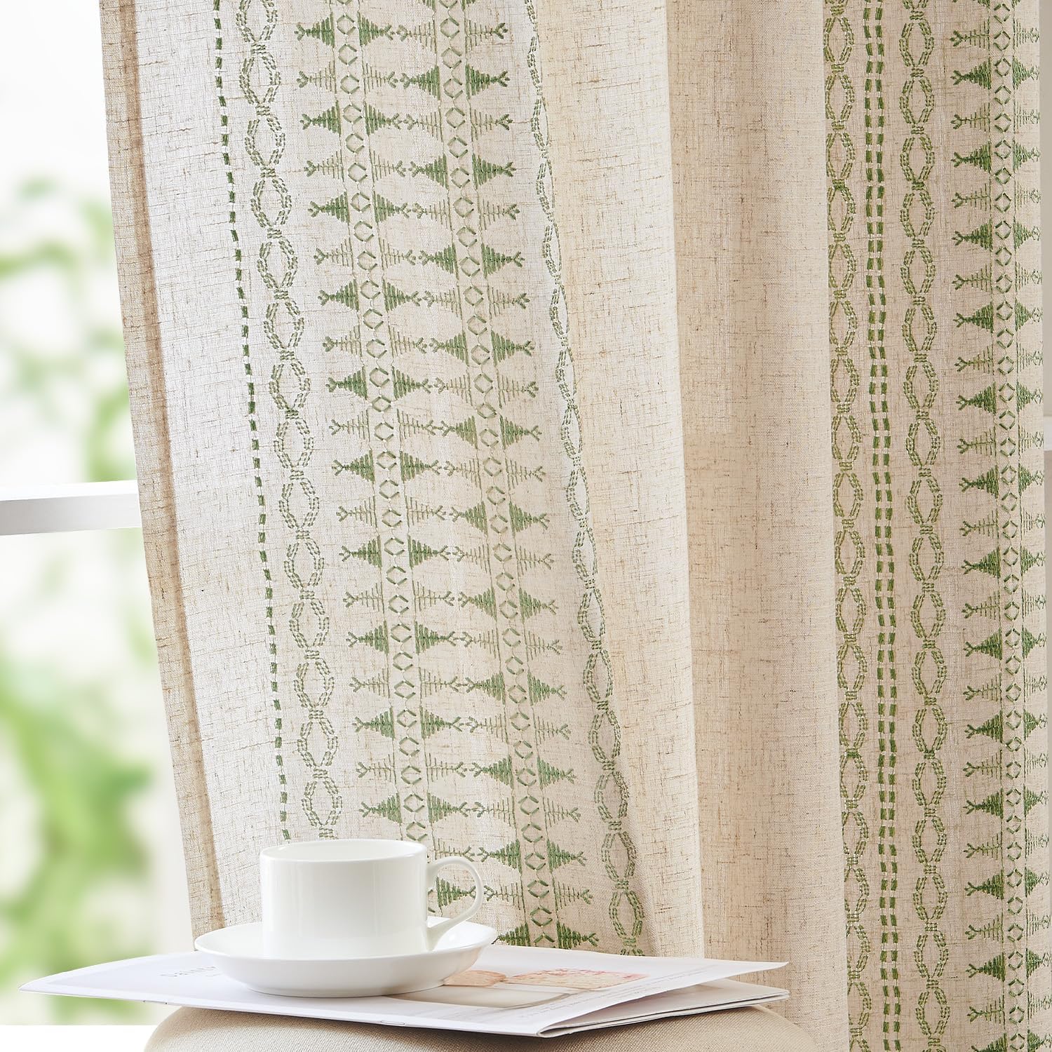 Boho Curtains for Bedroom by jinchan - Light Filtering Drapes