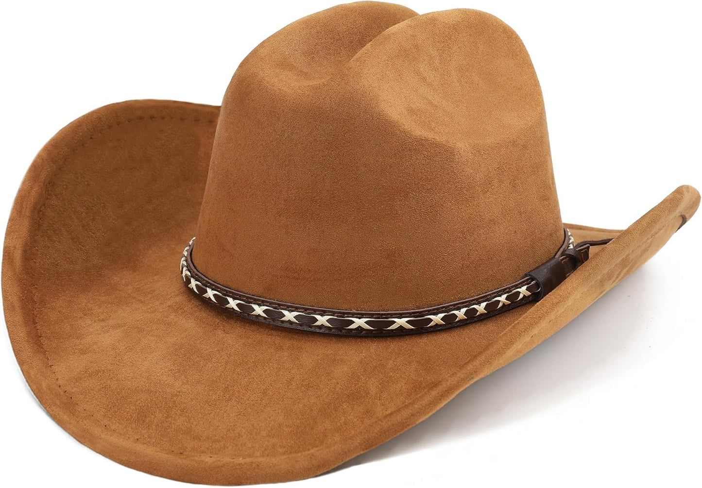 Unisex Wide Brim Cowboy Hat for Men and Women - Stylish Felt