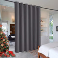 Extra Wide Curtains 10 ft x 7 ft Grey - Room Divider & Blackout
