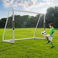 Soccer Goal Backyard 8x6ft Portable UPVC Frame - Durable Practice Goal