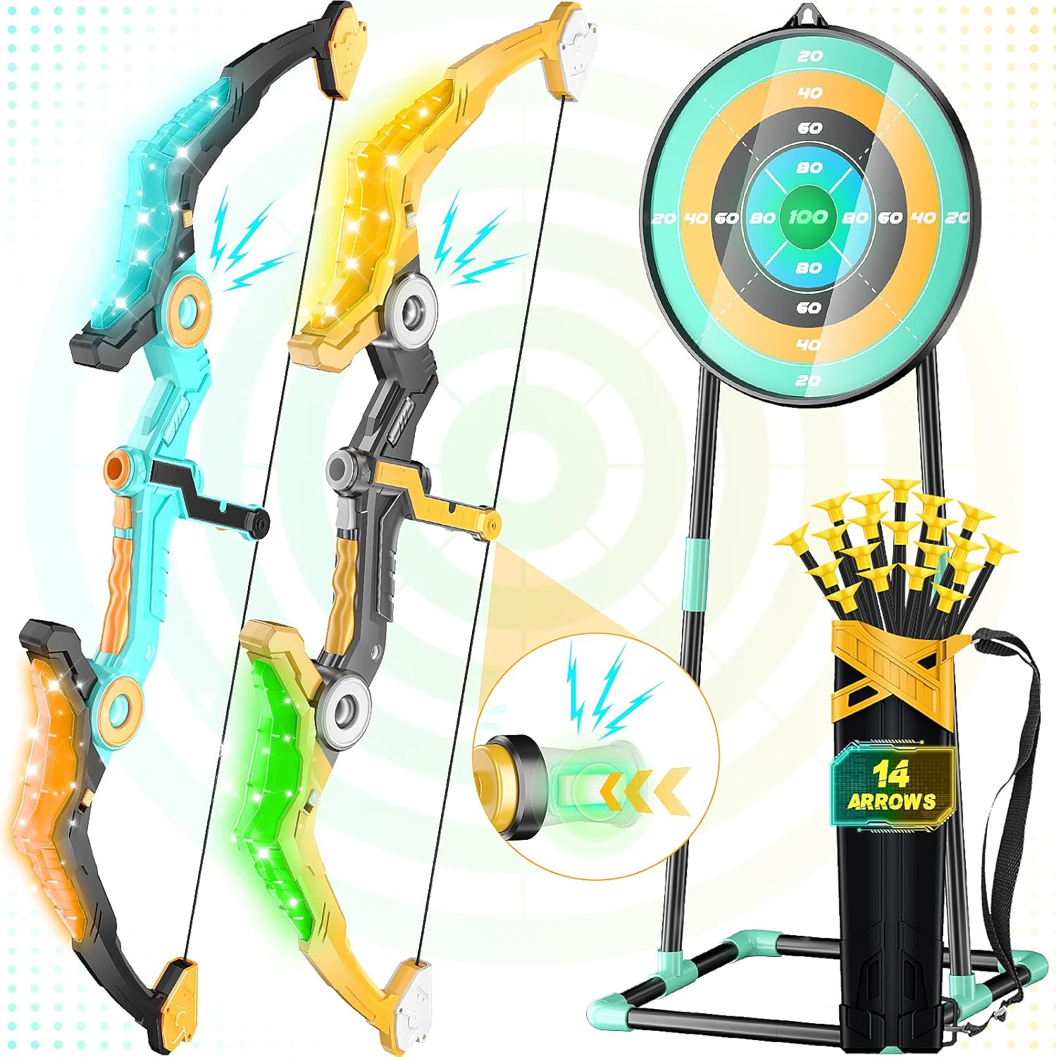 Kids Bow & Arrow Sets - Exciting Sound Effects & LED Lights!