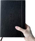 Planner 2025 Daily Hourly Planner 8.5in x 5.8in - Portable Faux