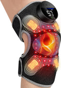 HALIDODO Upgrade 4 Vibration Knee Brace with Red Light Therapy