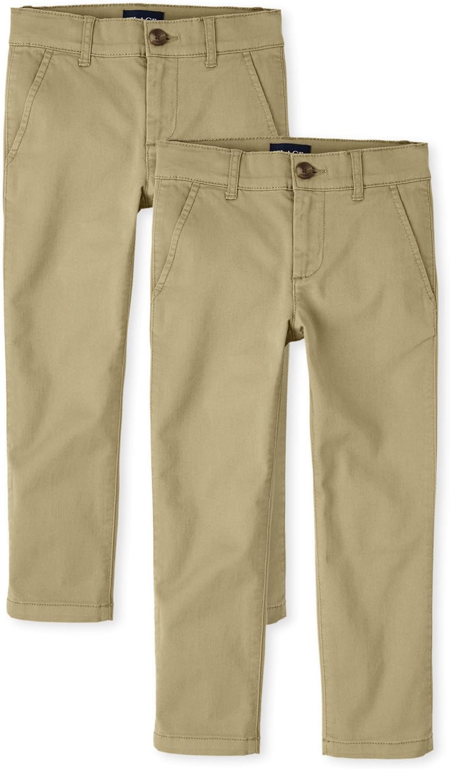 Boys Stretch Straight Chino Pants Multipack for Comfort and Style