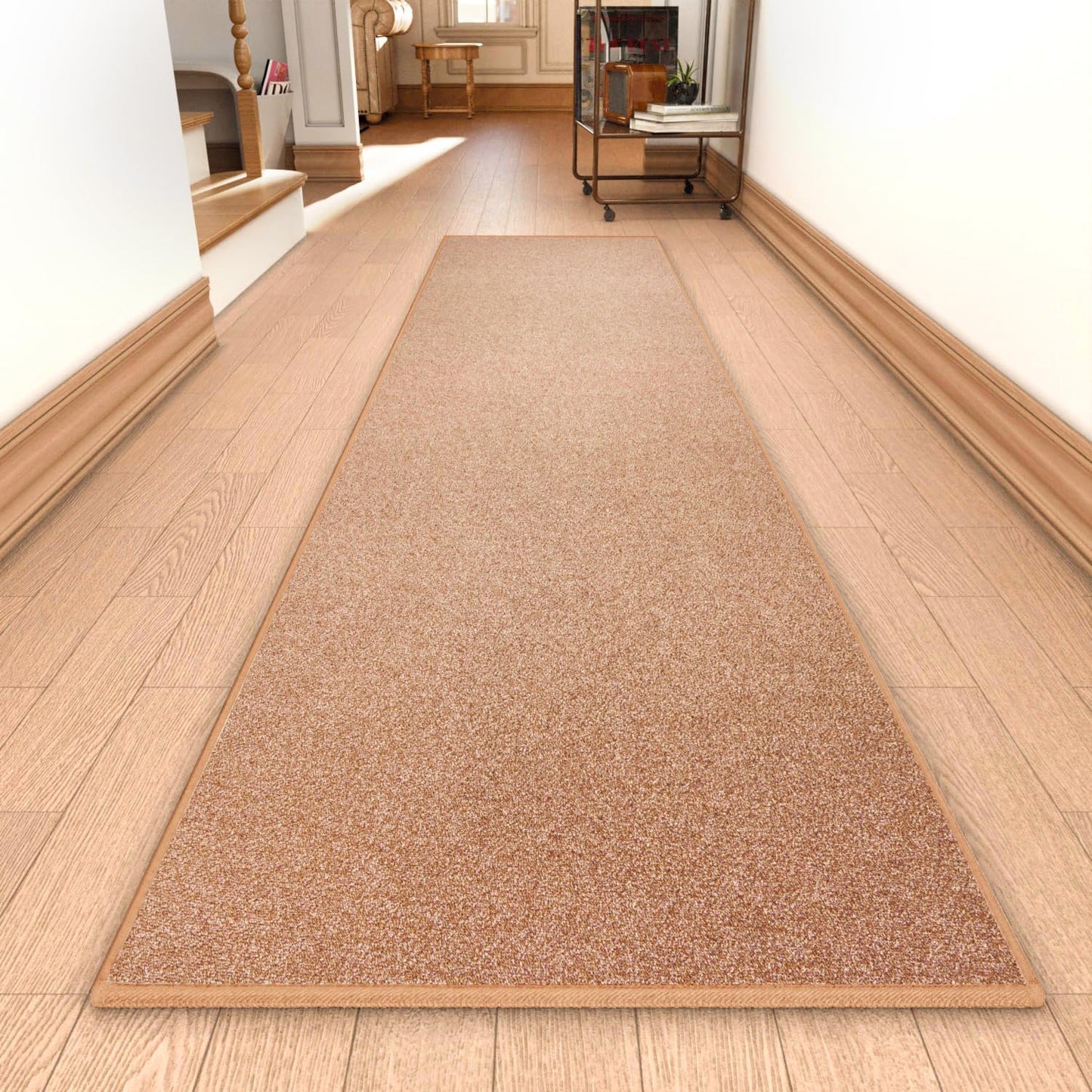 Runner Rug with Non Slip Rubber Backing for Indoor Spaces