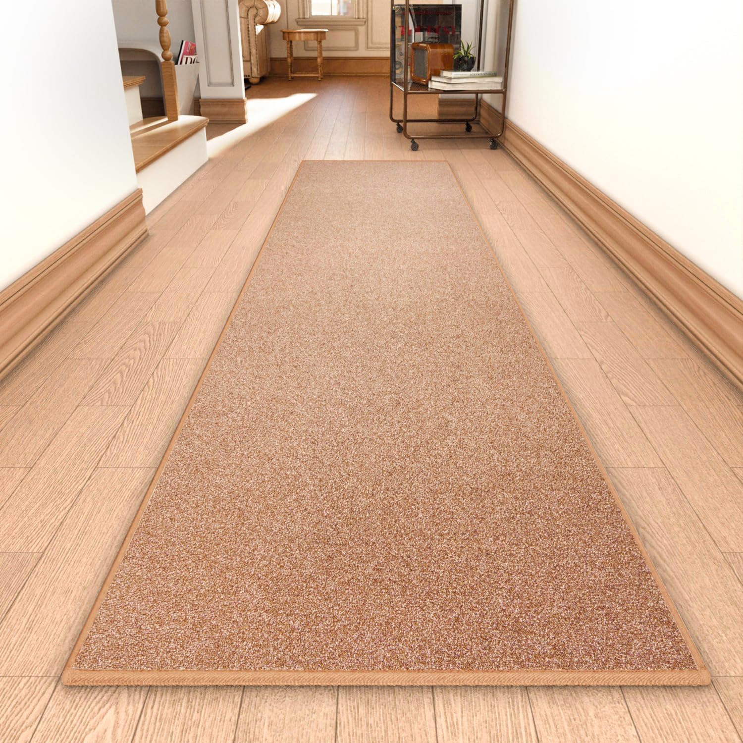 Runner Rug with Non Slip Rubber Backing for Indoor Spaces
