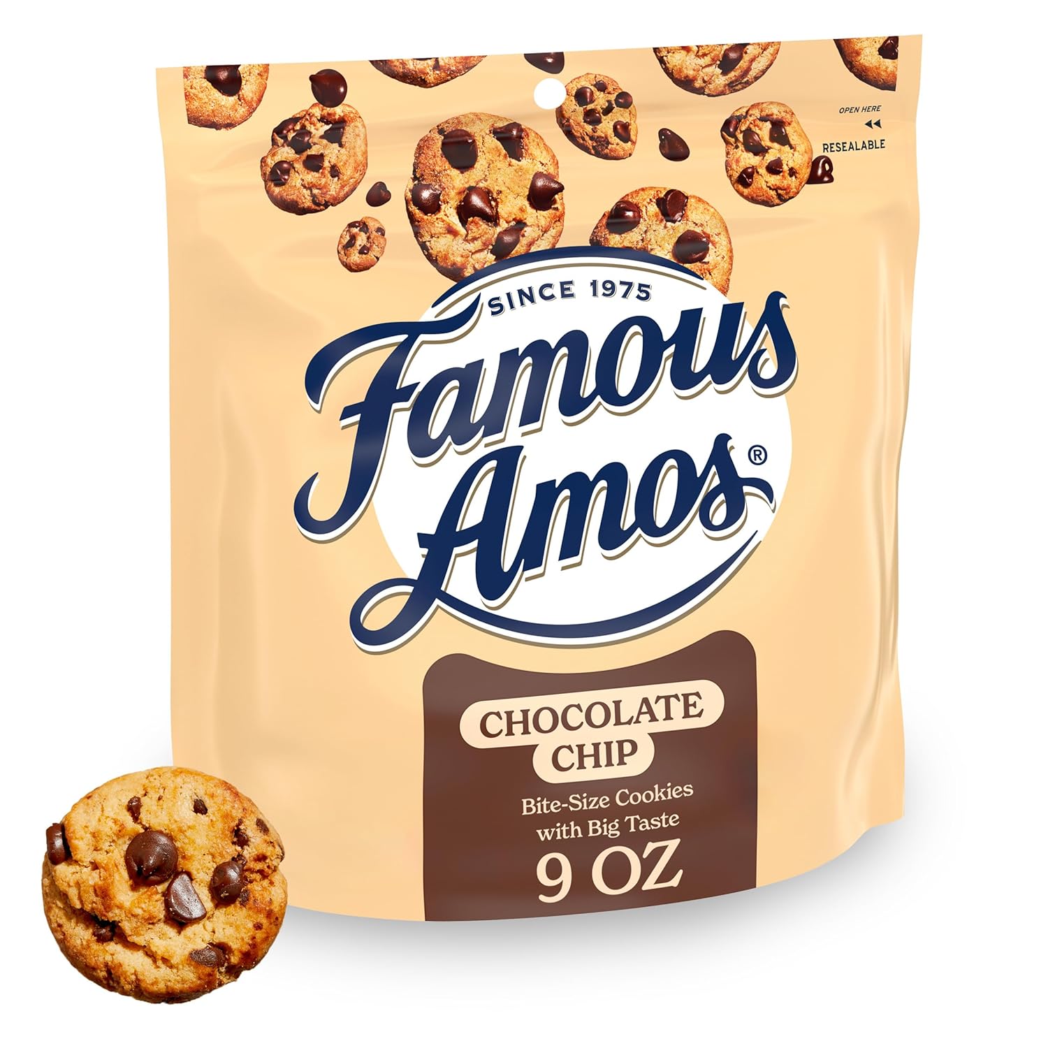 Famous Amos Classic Chocolate Chip Cookies for Sharing Fun