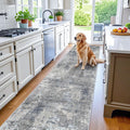 3x12 ft Non Skid Hallway Runner Rug - Long Washable Low Pile