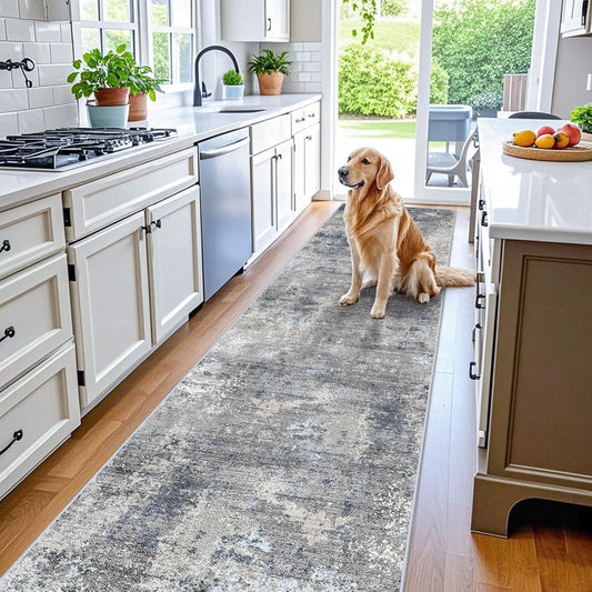 Non-Slip 3x12 ft Hallway Runner Rug for Kitchen and Entryway