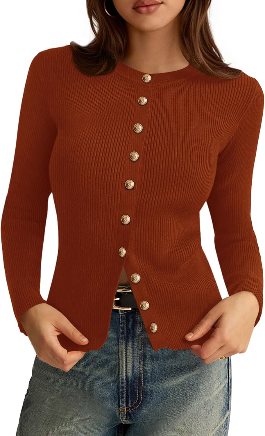 PRETTYGARDEN Womens Lightweight Long Sleeve Cardigan Sweater