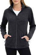 Fleece Jacket Women Zip UP Lightweight Soft Polar Warm Winter - Cozy