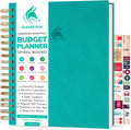 Clever Fox Budget Planner 8.5x9.5 Turquoise - Monthly Finance Journal