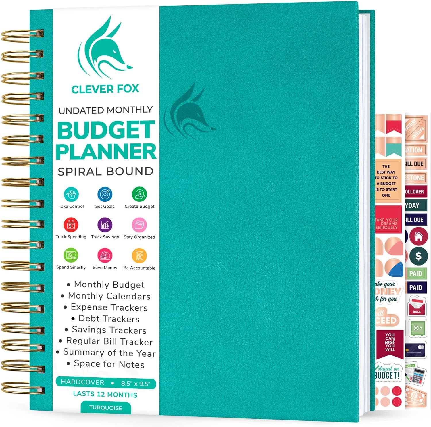 Clever Fox Budget Planner: Monthly Financial Journal & Organizer