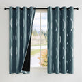 NICETOWN 100% Blackout Curtain Panels Greyish Blue - Complete Light