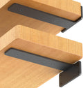 12 Pack Floating Shelf Brackets 6 in Heavy Duty Black - Hidden Support