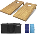 Regulation Size Wooden Cornhole Boards Set - Full 4 ft x 2 ft