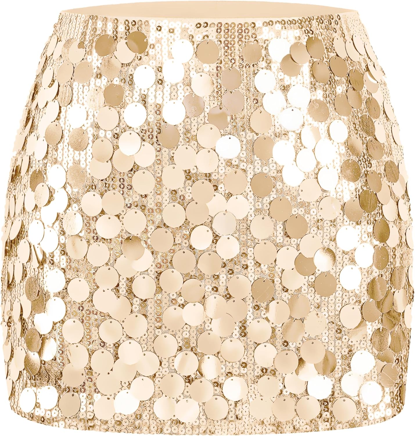 MANER Women's Sequin Mini Skirt for Night Out Parties