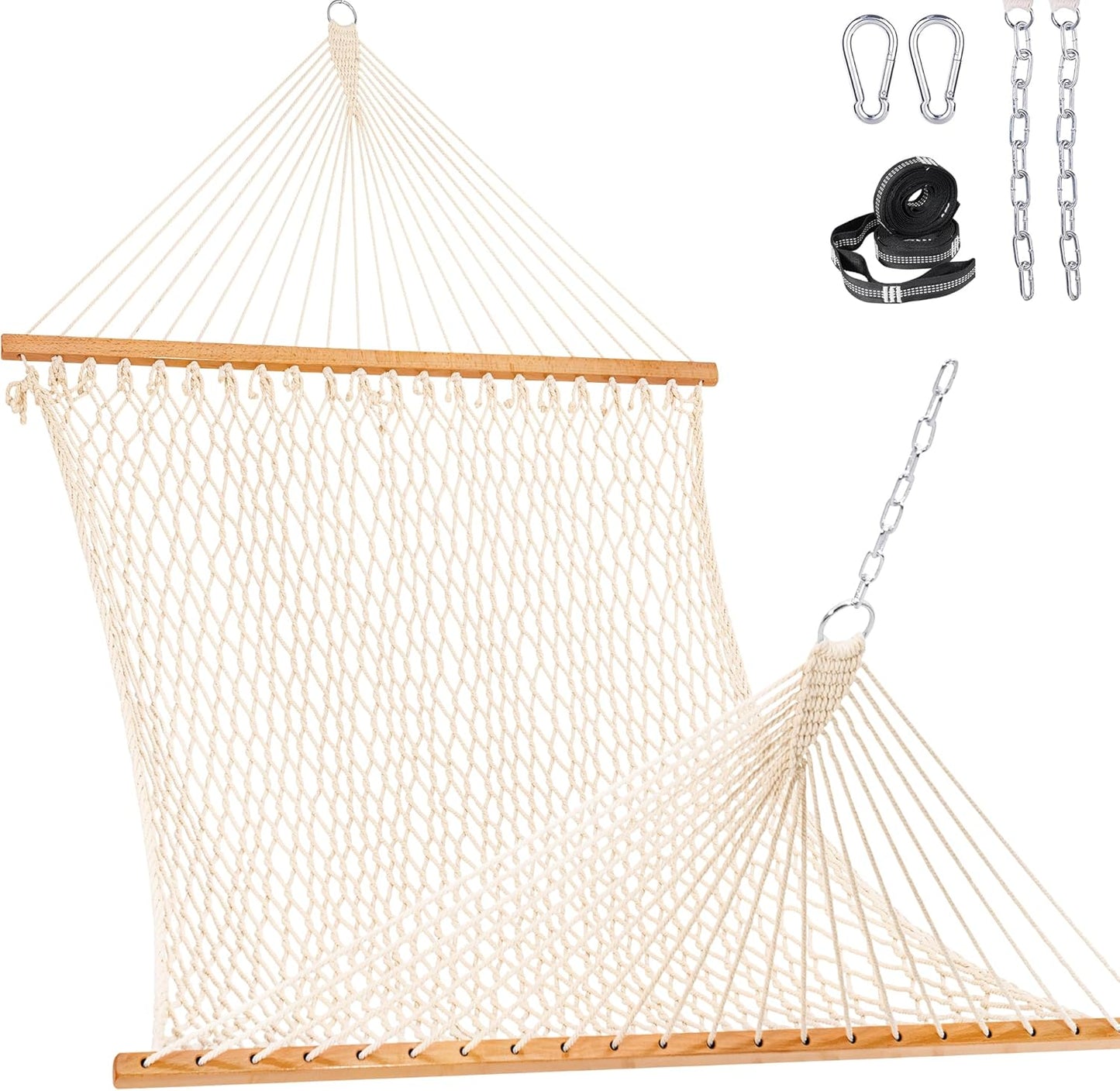 Lazy Daze Hammocks Double Rope Hammock for Outdoor Relaxation