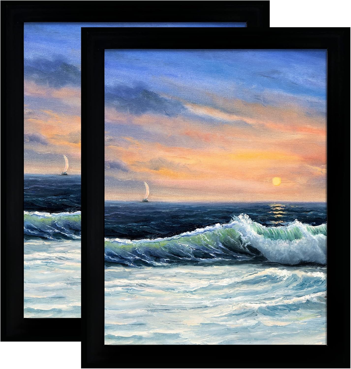 24x36 Poster Frame Set in Black Solid Wood for Stunning Displays