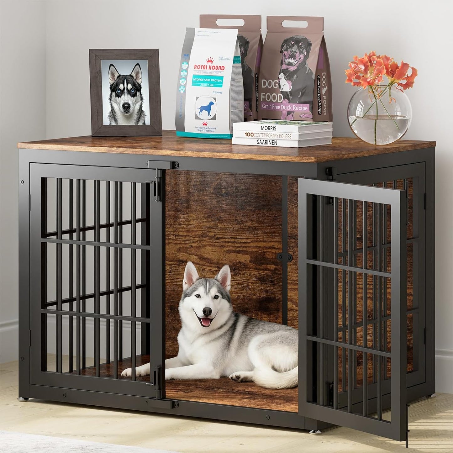 41 Inch Heavy Duty Dog Crate Furniture for Medium and Large Dogs