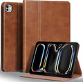Genuine Leather Case for iPad Pro 13 in M4 2024 - Vegetable Tanned