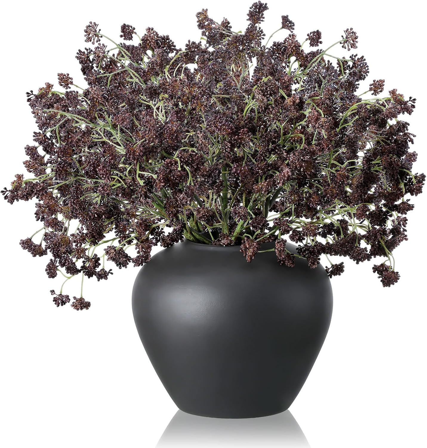 10 Pcs Artificial Soft Plum Berry Picks for Fall Decor