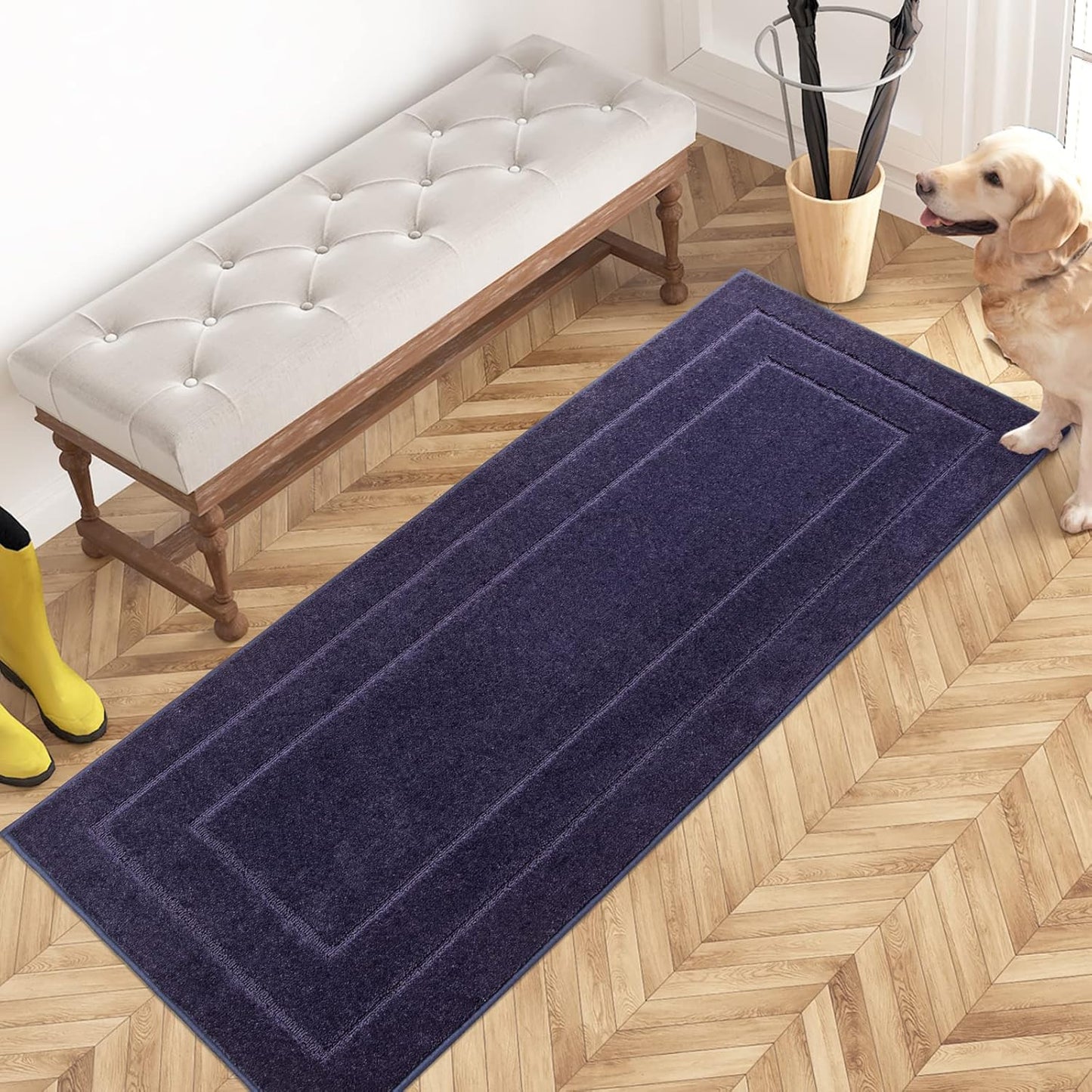 Dirt Trapping Door Mat 24in x 59in Non-Slip for Pets