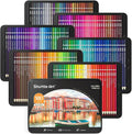 Shuttle Art 180 Colored Pencils Set - 180 Vibrant Shades for Artists