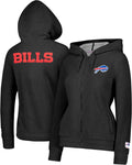 Ultra Game Women's NFL Super Soft Sherpa Full Zip Hoodie (Style KVS7)