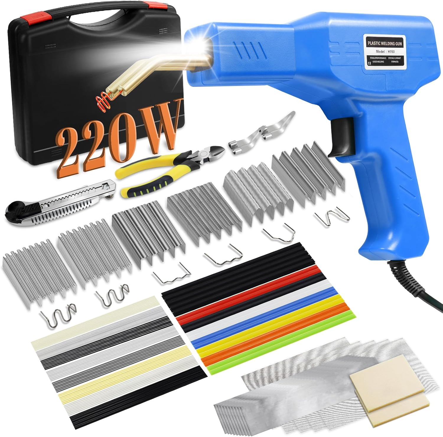 220W Plastic Welder Kit for Car Bumper Repair and More
