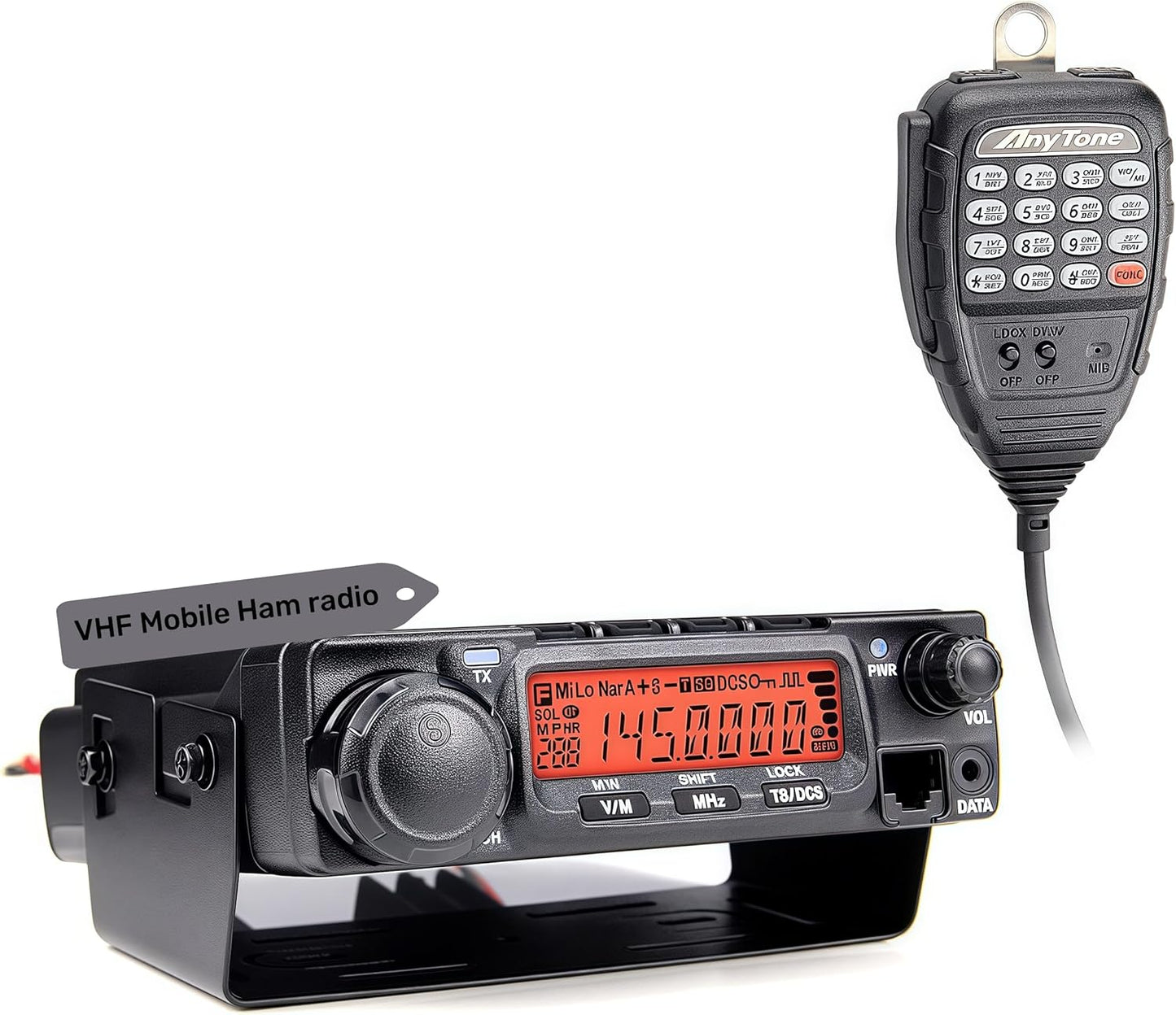 AnyTone AT-588Max 70W VHF Mobile Ham Radio for Adventure Use