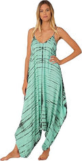 Harem Jumpsuit Romper Bohemian Loose Fit Tie Dye Handkerchief