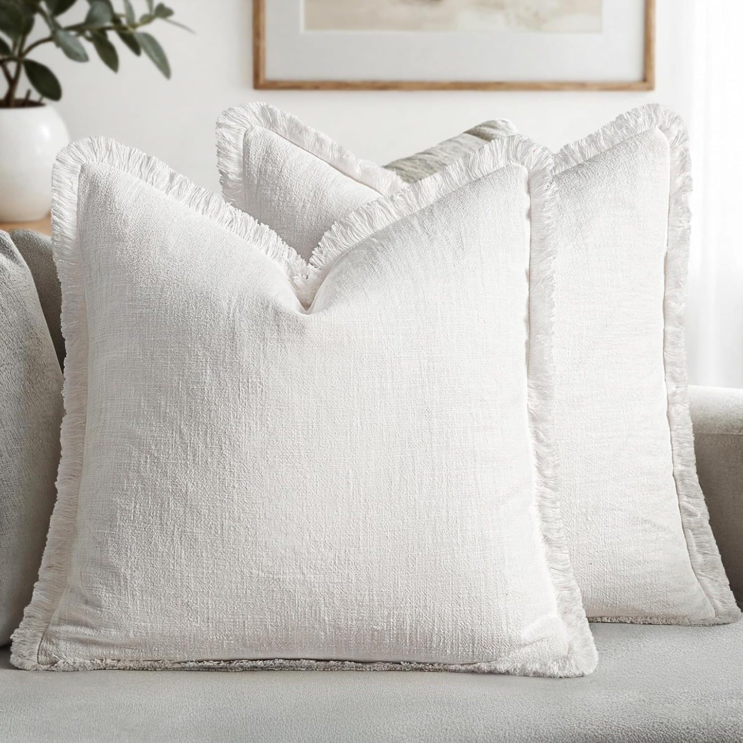 MIULEE Christmas Decorative Throw Pillow Covers for Cozy Decor