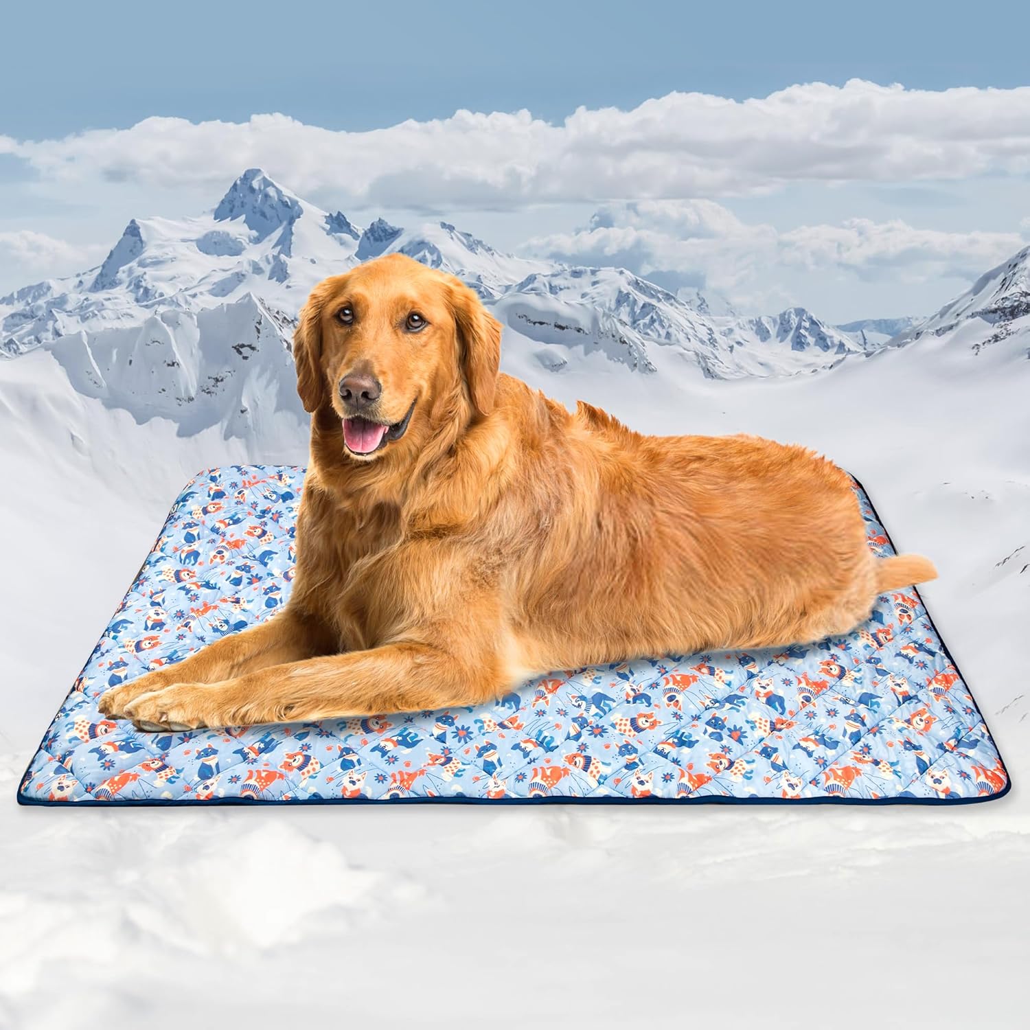 Premium Cooling Blanket for Dogs and Cats - Lightweight Pet Mat