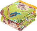 Fall Throw Blanket 100% Cotton Boho Throw 80ftx90ft - Soft Reversible