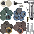 1/4 in Angle Air Die Grinder with 22pcs Discs - Compact Power