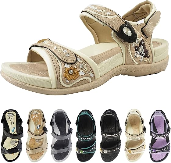 Gold Pigeon Comfort Walking Ergonomic Flip Flops for Women