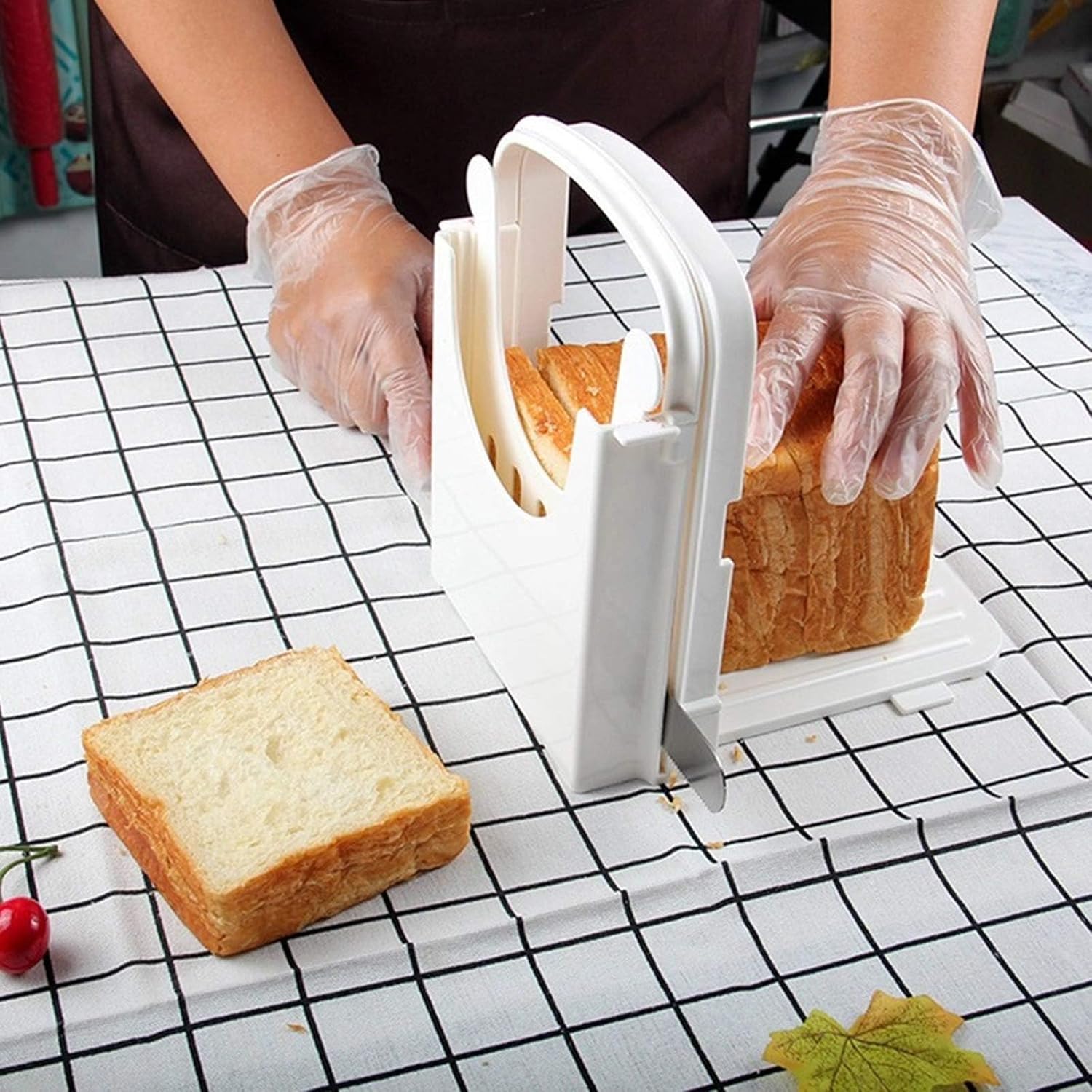 Foldable Bread Slicer - Perfectly Cut Homemade Loaves!