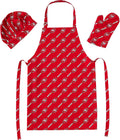 Northwest NFL Unisex 3-Piece Apron Oven Mitt and Chef Hat Set - Team
