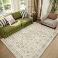 Washable 4x6 Rugs for Living Room - Soft, Non-Slip 4mm Pad