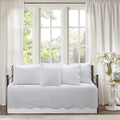 Cozy Line 6 Piece Daybed Cover Set Solid White - All Season Comfort