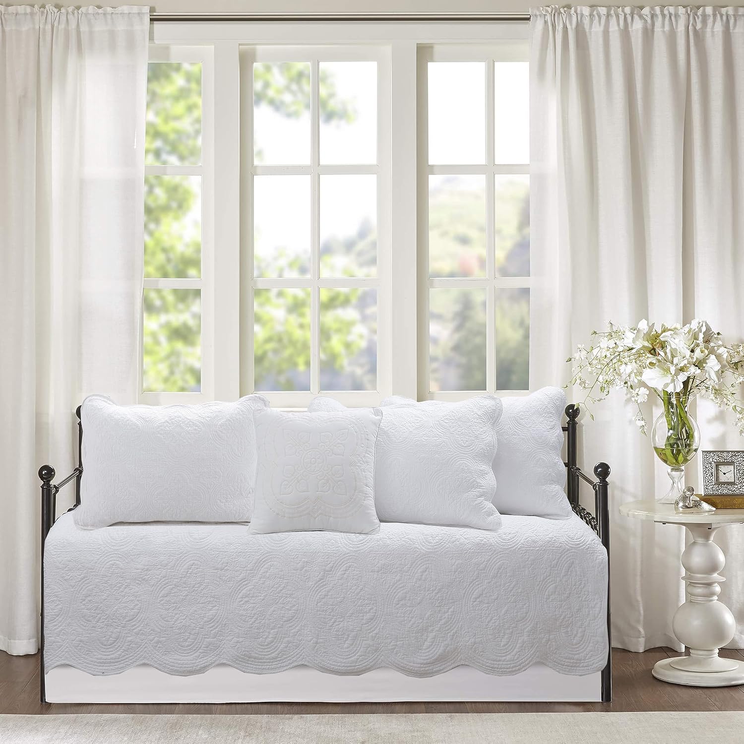 Cozy Line Home Fashions 6 Piece Daybed Cover Set for Luxury Bedding