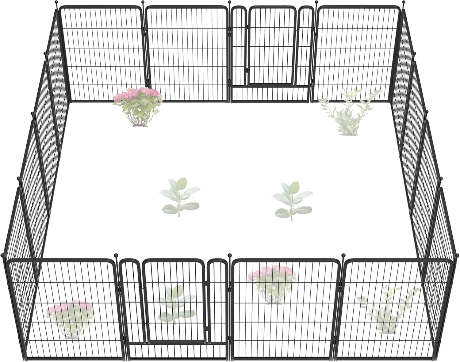 FXW Garden Fence 40in High 36ft Long Heavy Duty Metal Barrier