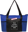 Zippered Non-Woven Tote Bag 19in x 14in x 3in - Reusable Promo Tote