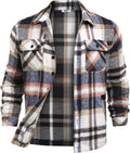 Men's Fleece Flannel Shacket for Cozy Fall Weather Outerwear