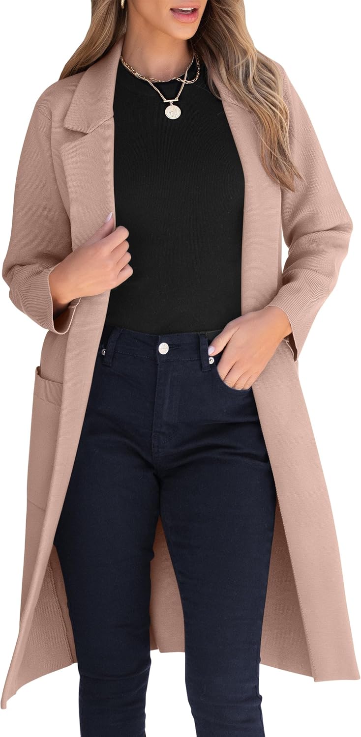 Stylish ANRABESS Womens Cardigan Sweater for Fall Outfits