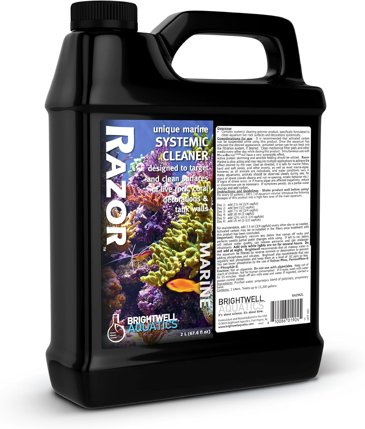 Razor Marine Systemic Fish Tank Cleaner for Marine Aquariums